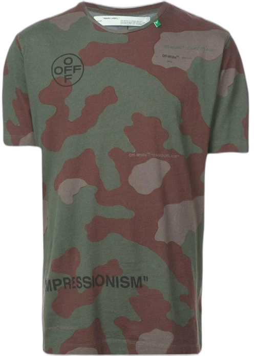 OFF-WHITE Stencil Camouflage Tee Multi