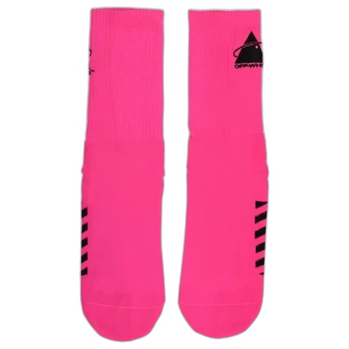 OFF-WHITE Triangle Planet Basic Socks Fuchsia/Black