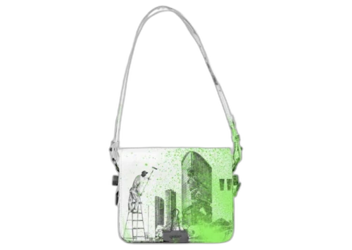 OFF-WHITE Virgil Abloh ICA Flap Bag 01 White/Green