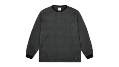 Palace 2-Tone Waffle Longsleeve Black