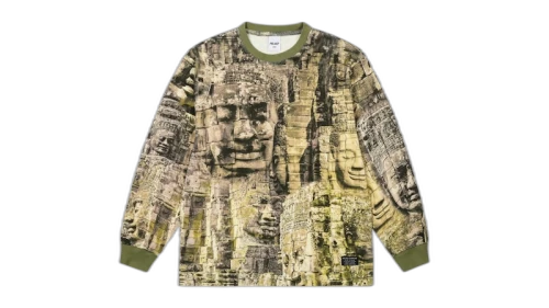 Palace 2-Tone Waffle Longsleeve Camo