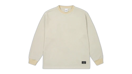 Palace 2-Tone Waffle Longsleeve Stoney Grey