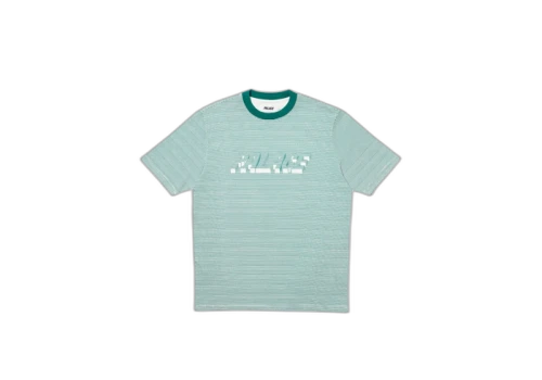 Palace 3D Stripe T-Shirt Green/White