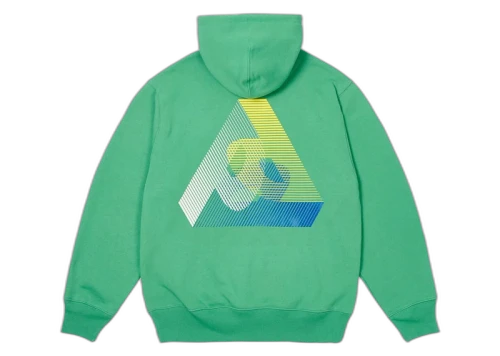 Palace 3P Fade Hood Sweet Pea Green