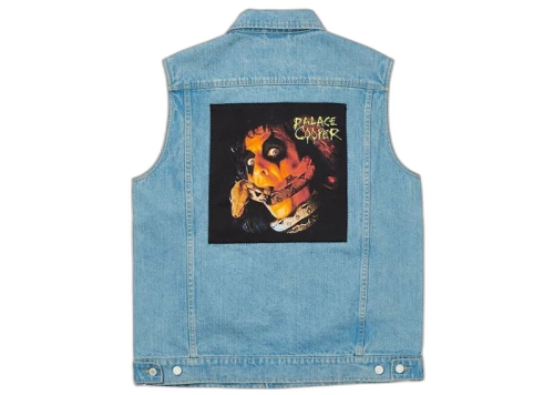 Palace Alice Cooper Denim Vest Stone Wash