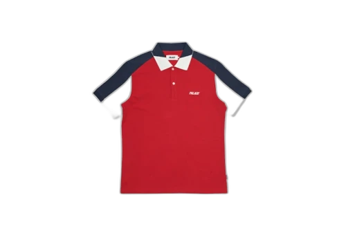 Palace Angle Polo Red/White/Navy