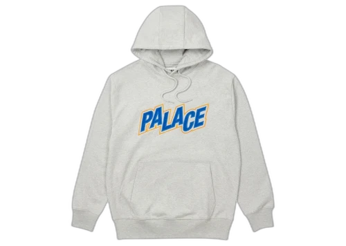 Palace Anglo Hood Grey Marl