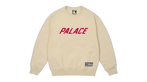 Palace Applique Team Crew Stoney Grey