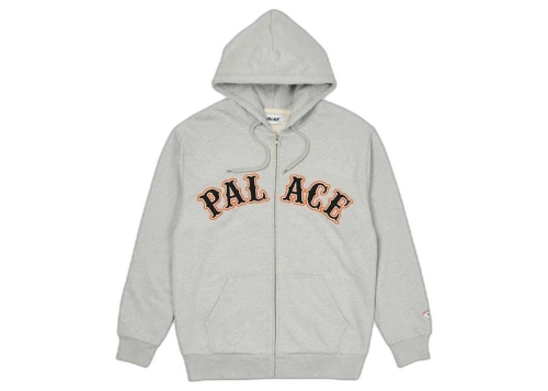 Palace Arch Zip Hood Grey Marl