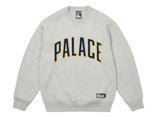 Palace Athletic Crew Grey Marl