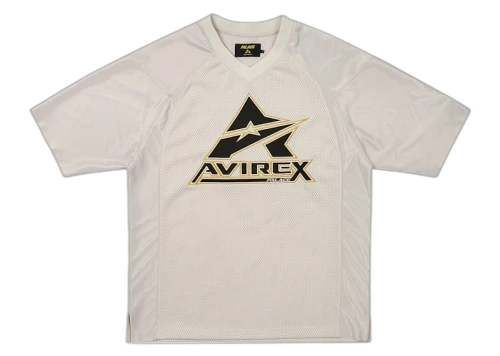 Palace Avirex Mesh Jersey Silver