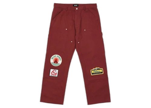 Palace Badge Work Trouser Wine
