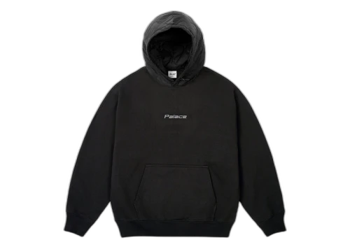 Palace Baffled Font Hood Black