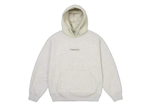 Palace Baffled Font Hood Grey Marl