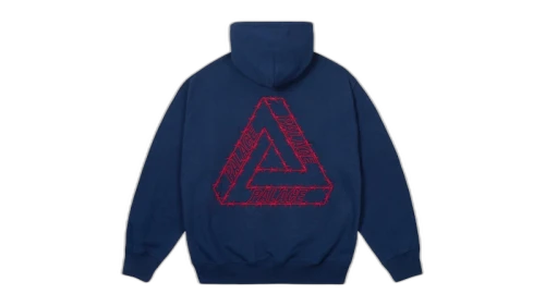 Palace Barbed Tri-Ferg Hood Navy