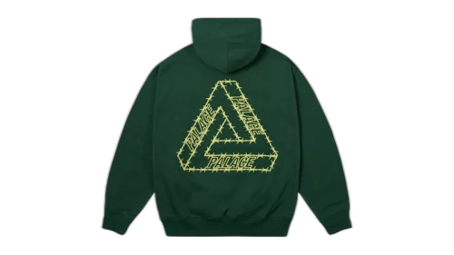 Palace Barbed Tri-Ferg Hood Racey Green