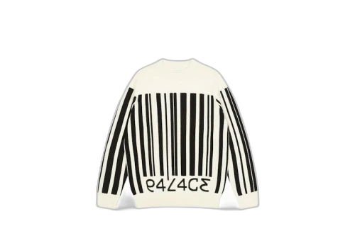 Palace Barcode Knit White