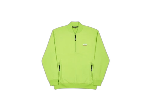 Palace Basically a Half Zip Bomber Lime Green