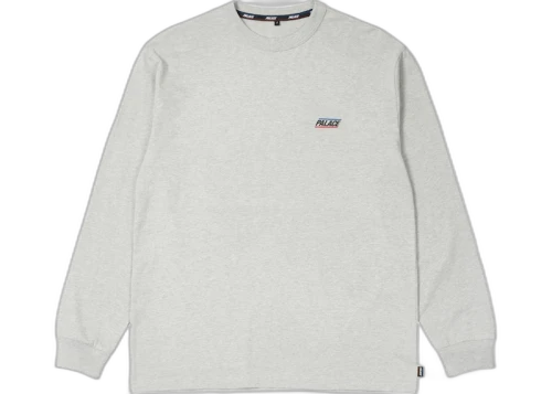 Palace Basically A Longsleeve Grey Marl