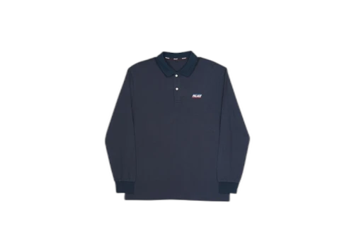 Palace Basically a Longsleeve Polo Navy