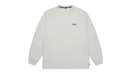 Palace Basically A Longsleeve (SS25) Grey Marl