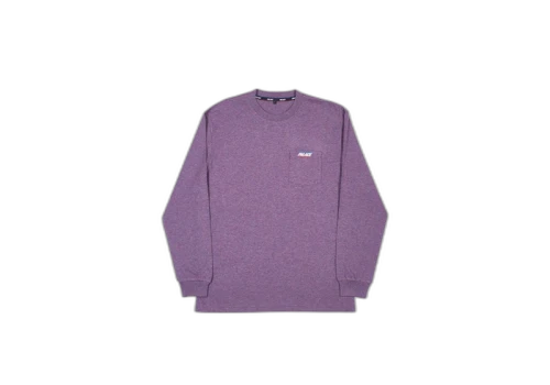 Palace Basically a Pocket Longsleeve Purple Marl