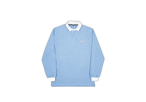 Palace Basically A Rugby Top Classic Blue Marl