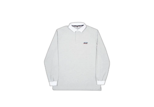 Palace Basically A Rugby Top Grey Marl