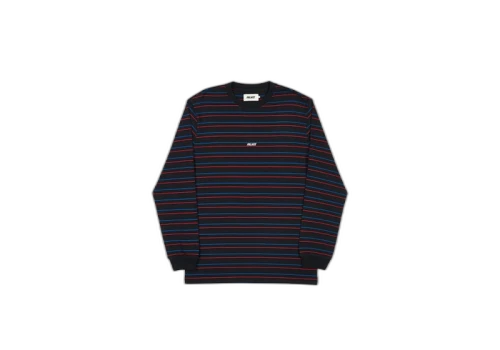 Palace Basically a Stripe Longsleeve Black/Blue/Red