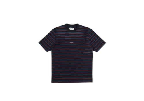 Palace Basically a Stripe T-Shirt Black/Blue/Red