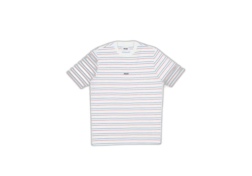 Palace Basically a Stripe T-Shirt White/Blue/Red