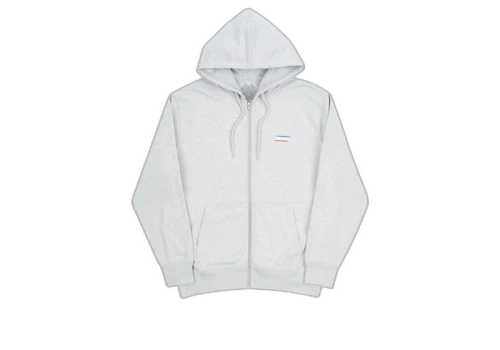 Palace Basically a Zip Hood Grey Marl