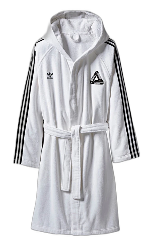 Palace Bathrobe Bathrobe White/Black