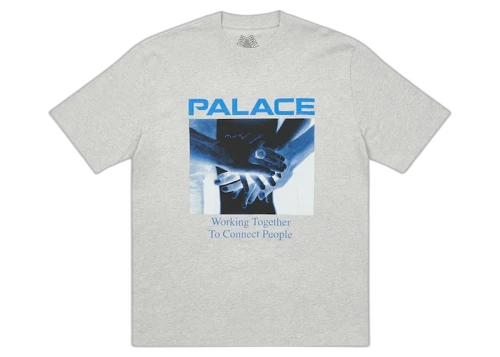 Palace Battery T-Shirt Grey Marl