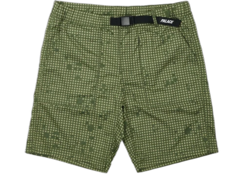 Palace Belter Shorts Olive Grid DPM