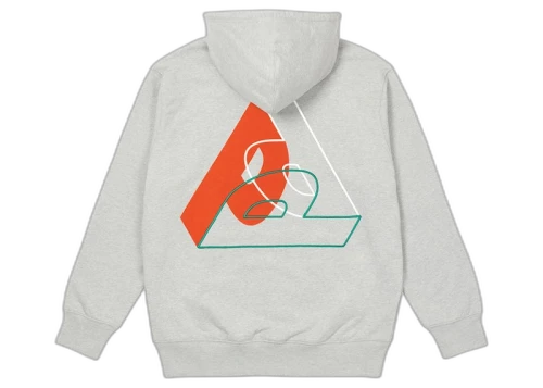 Palace Big P Hood Grey Marl