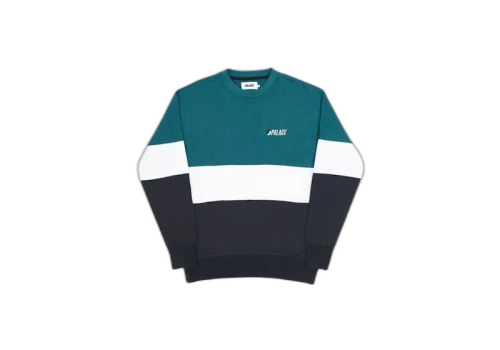 Palace Blazed Drop Shoulder Crew Green/White