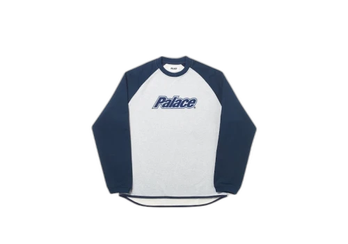 Palace Blinder Crew Navy/Grey Marl