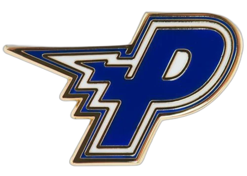 Palace Bolt Pin Badge Blue