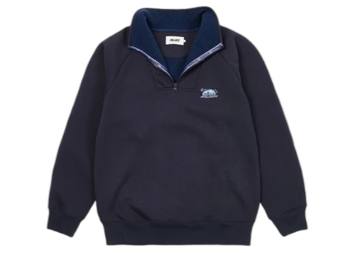 Palace Bonded Fleece 1/4 Zip Navy