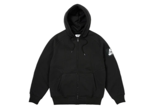 Palace Bonded Sherpa Zip Hood Black