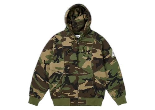 Palace Bonded Sherpa Zip Hood Camo