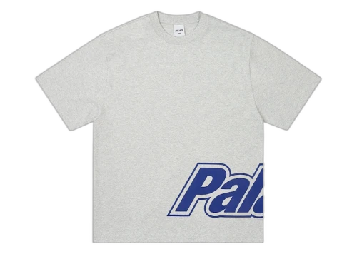 Palace Border Logo T-Shirt Grey Marl