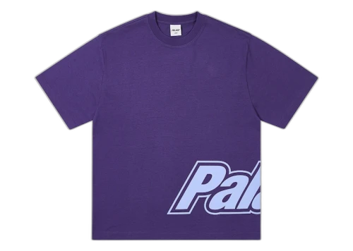 Palace Border Logo T-Shirt Purp