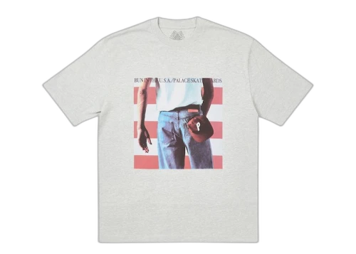 Palace Born To Bun T-shirt Grey Marl