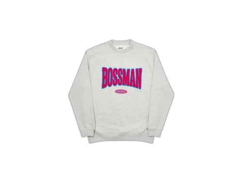 Palace Boss Man Crew Grey Marl