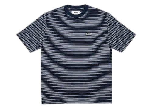 Palace Boxy Stripe T-Shirt Navy
