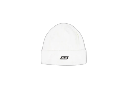 Palace Break Knit Beanie White