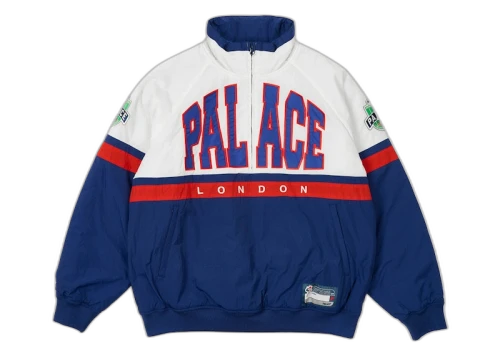 Palace Breakout Half Zip Bomber White/Navy