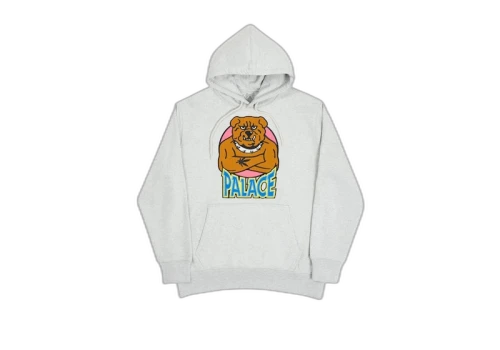Palace Bulldog Hood Grey Marl